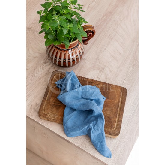 Soft linen kitchen towel 35x50 BLUE